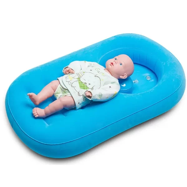 80cm Portable Inflatable Baby Bath Tub Newborn Inflatable Bathtub Baby Bath Seat Babies Bathing Wash Hair Ass Basin Baby Care #C - Image 6