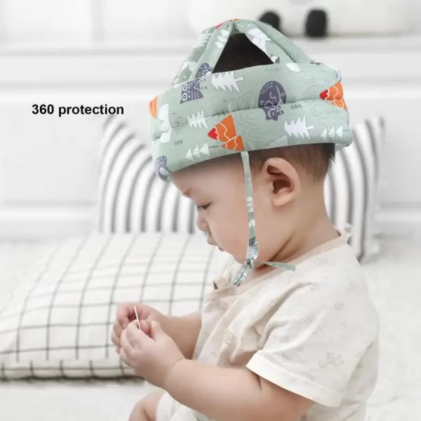 Baby Head Cushion Baby Walking Cotton Helmet With Y-Strap Baby Safety Products For Children's Playgrounds Home Nursery - Image 5