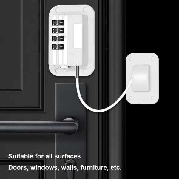Baby Safety Cabinet Locks Digital Password Limit Positioning Combination Lock Child Safety Protection Sliding Window Door Locks - Image 5