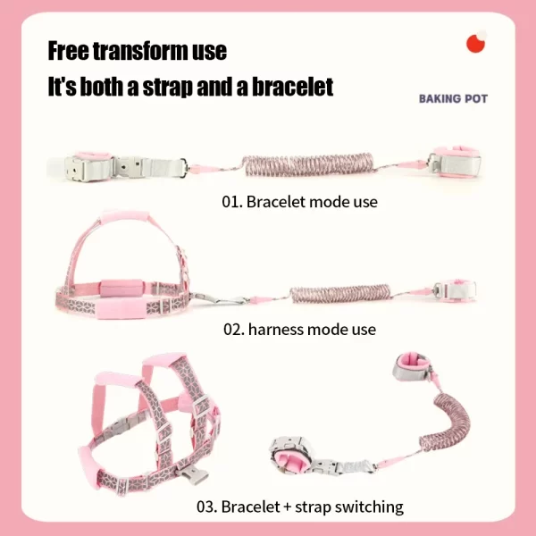 Baby Walking Safety Backpack Toddlers Leash Anti Lost Wrist Link Child Travel Bag for Kids Outdoor Activity Baby Accessories - Image 5