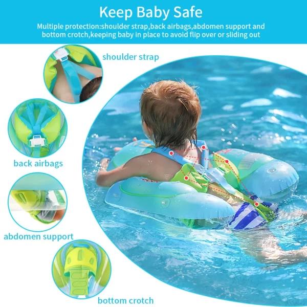 Inflatable Swimming Ring Kids Shark Baby Float Summer Swimming Pool Accessories Safety Children for Baby Care - Image 4
