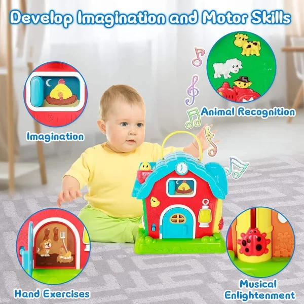 Musical Barn Activity Cube Learning Baby Toys Developmental Toddler Early Educational Baby Toys Interactive Toys - Image 4