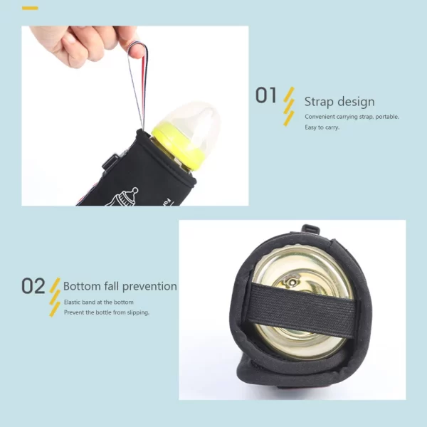 Smart Insulation Bag Constant Temperature Baby Feeding Milk Bottle Warmer Safety Baby Feeding Bottle Warmer Portable for Outdoor - Image 3