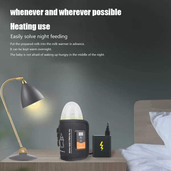 Smart Insulation Bag Constant Temperature Baby Feeding Milk Bottle Warmer Safety Baby Feeding Bottle Warmer Portable for Outdoor - Image 6