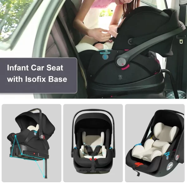 Travel System Baby Stroller Free Shipping Pram Portable baby Carriage Combo Car Seat Wagon Stroller Bassinet 3in1 Pram - Image 4