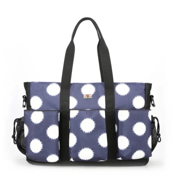 Waterproof Wetbag Polka-dot Baby Diaper Changing Bag Shoulder Stroller Bolso Maternidad Nappy Nursery Bags Set With Changing Pad - Image 2