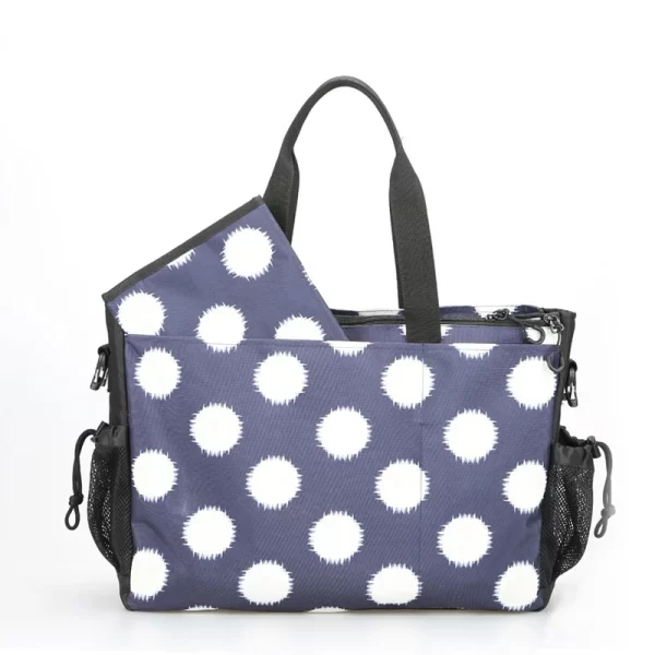 Waterproof Wetbag Polka-dot Baby Diaper Changing Bag Shoulder Stroller Bolso Maternidad Nappy Nursery Bags Set With Changing Pad - Image 3