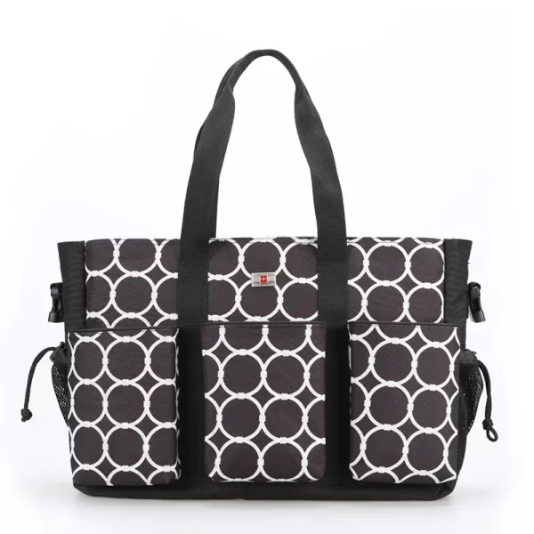 Waterproof Wetbag Polka-dot Baby Diaper Changing Bag Shoulder Stroller Bolso Maternidad Nappy Nursery Bags Set With Changing Pad