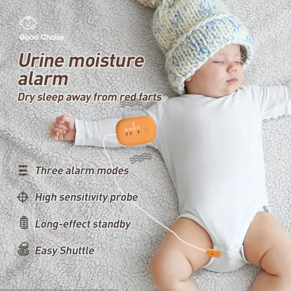 Wired Baby Bedwetting Alarm Pee Alarm for Boys Grils Kids Potty Training Elder Care 3 Alarm Modes Magnetic Suction/Clip-on - Image 2