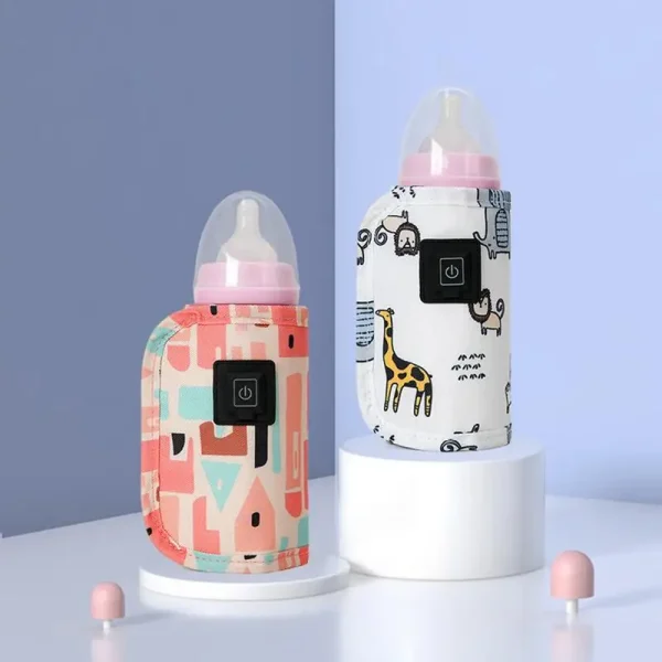 Portable Baby Bottle Warmer USB Travel Milk Warmer Infant Feeding Bottle Heated Cover Insulation Thermostat Heater accessories - Image 5