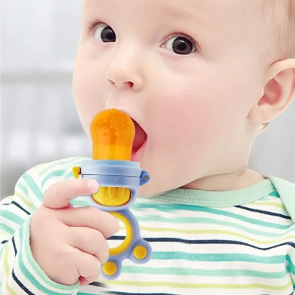 Baby Fruit Food Supplement Pacifier Cartoon Silicone Handle Teether Newborn Pacifier Feeding Supplies For Relieve Discomfort - Image 2