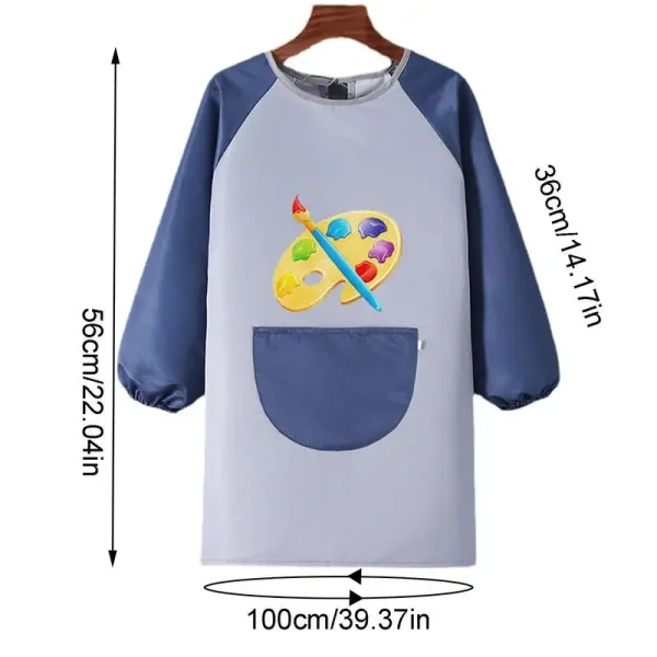 Cartoon Baby Bibs Waterproof Long Sleeve Apron Feeding Smock Bib Kids Apron Painting Drawing Coat For Children Birthday Gift - Image 2