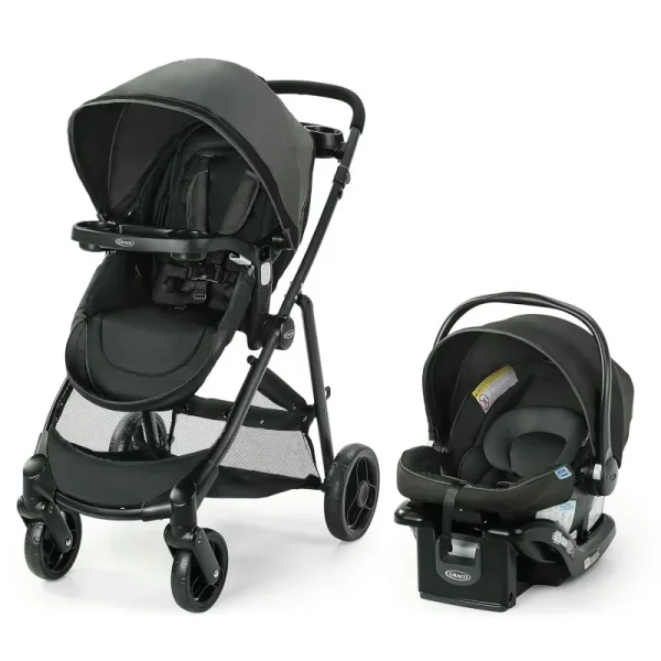 Modes Element Travel System Includes Baby Stroller with Reversible Seat Extra Storage Child Tray and SnugRide 35 Lite LX Infant