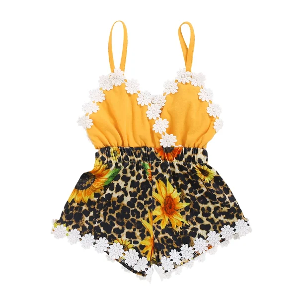 Baby Girls 3 Months - 4 Years Summer Sleeveless Romper Toddler Infant Clothes