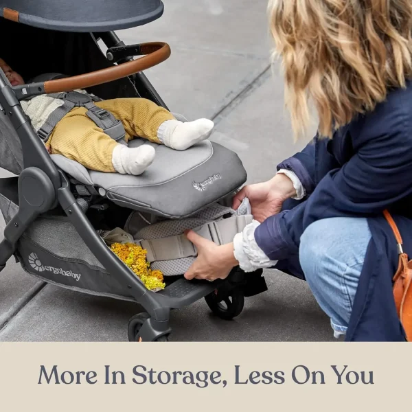 Ergobaby Metro+ Deluxe Compact Baby Stroller, Lightweight Umbrella Stroller Folds Down for Overhead Airplane Storage - Image 6