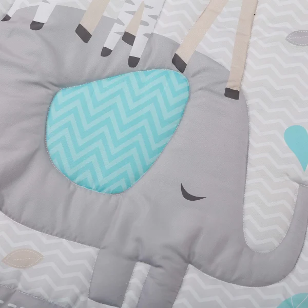 3Pcs luxury Soft Newborn Kids Baby Cot Bed Crib Bedding Set Embroidered Crib Sheet Set (Baby Comforter Fitted Sheet Crib Skirt) - Image 5