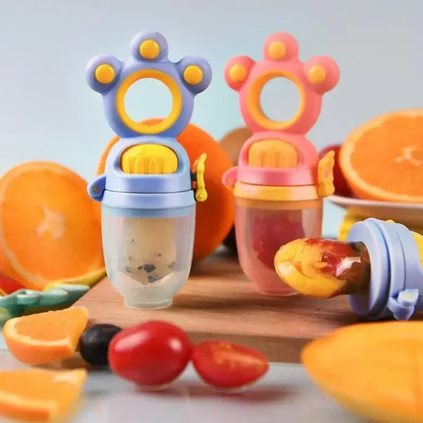 Baby Fruit Food Supplement Pacifier Cartoon Silicone Handle Teether Newborn Pacifier Feeding Supplies For Relieve Discomfort - Image 6