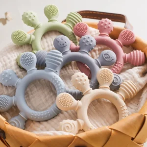 Safe Silicone Baby Teether | Food-Grade Animal Design (0-12 Months)